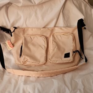 NWT Free People movement crossbody nylon in cream